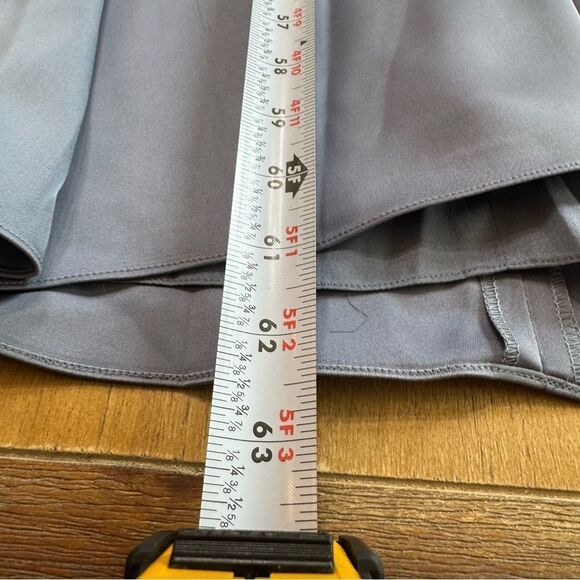 Sachin‎ & Babi Gabby Gown Size 6 Satin Crepe Beaded V-Neck A-Line Fornal Dress - Picture 7 of 16